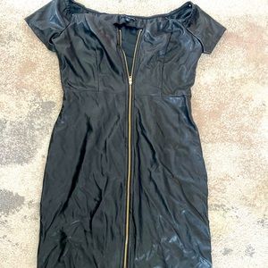 Haute Monde Leather Dress